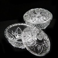 DULCERO DE CRISTAL  13X8 CM (6 PIEZAS) Modelo:  SWA711